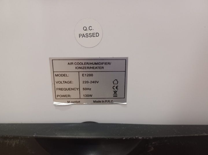 Climatizador evaporativo M confort E1200