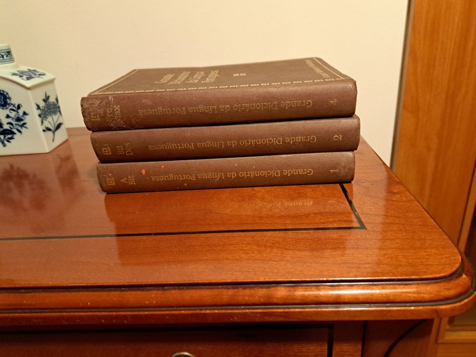 3 Livros Grande Dicionário da Língua Portuguesa- Biblioteca  Multiling