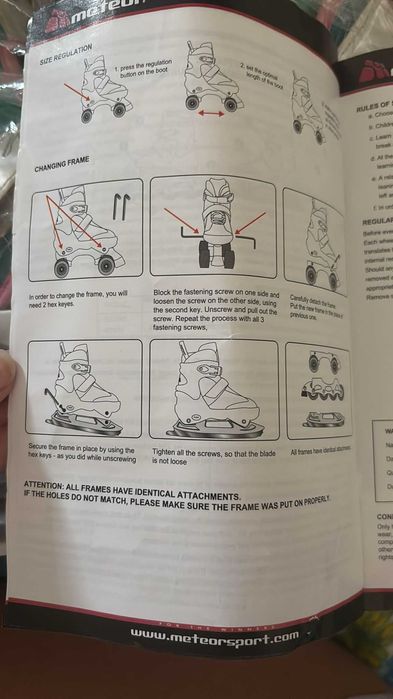 Łyżworolki w rozmiarze 31-34