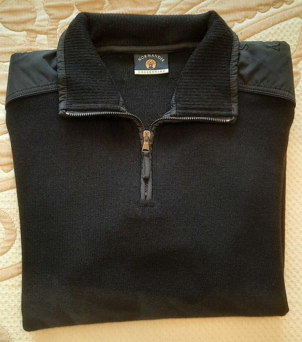 Camisola 100% pura lã, com fecho 1/4 - nova