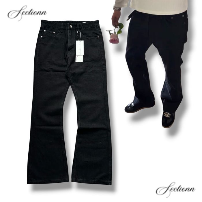 Flared Black Bootcut Jeans Джинси Фларед Кльош Клеш Чорні Широкі Baggy Y2k Sk8 Archive Opium Racer Jaded London Balenci Джинсы Буткат Черные Опиум