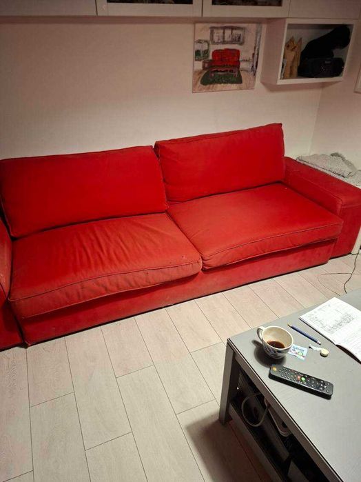 Sofa używana Ikea KIVIK 3 osobowa rozkładana