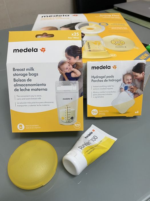 Extrator de leite eletrico Medela Swing Flex ofereço sacos, hidrogel