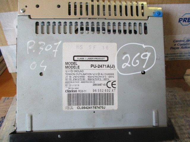 Rádio / auto-rádio PEUGEOT 307 (3A/C)