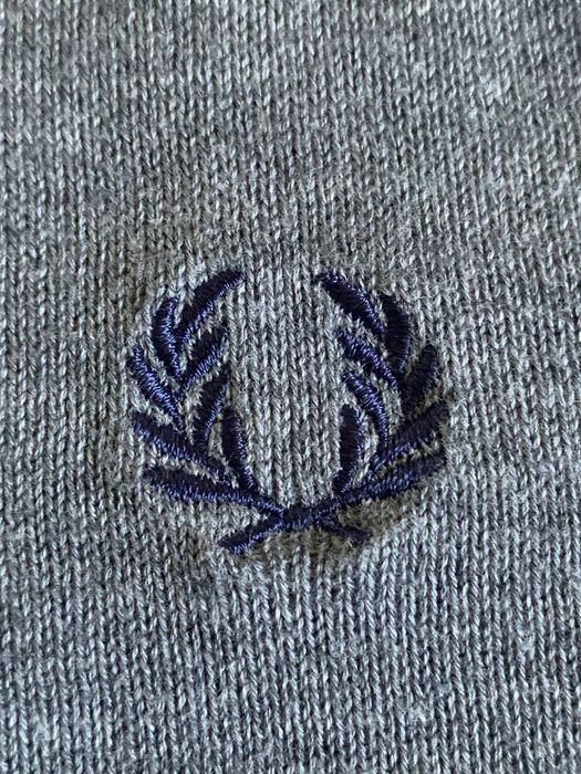 Крутейшая мужская кофта джемпер Fred Perry Jumper Gray оригинал