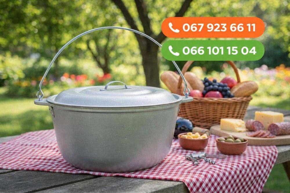 -25%‼️Алюмінієвий казан (4-100 л) Чавун Оригінальний Афганський казан