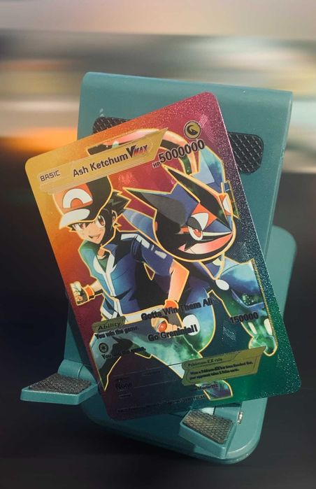 Wysokie HP Karta Pokemon Ash Ketchum VMax HP 5mln Olsztyn  OLX.pl