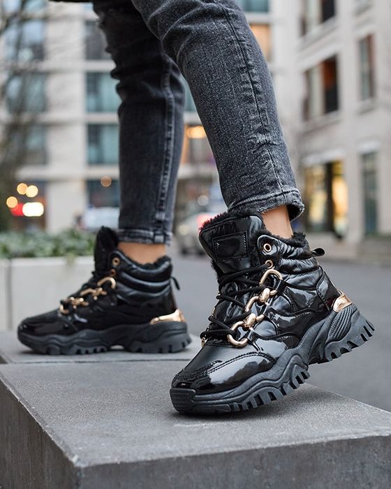 36 37 38 sneakersy 39 40 41 śniegowce sportowe lakierowane platforma