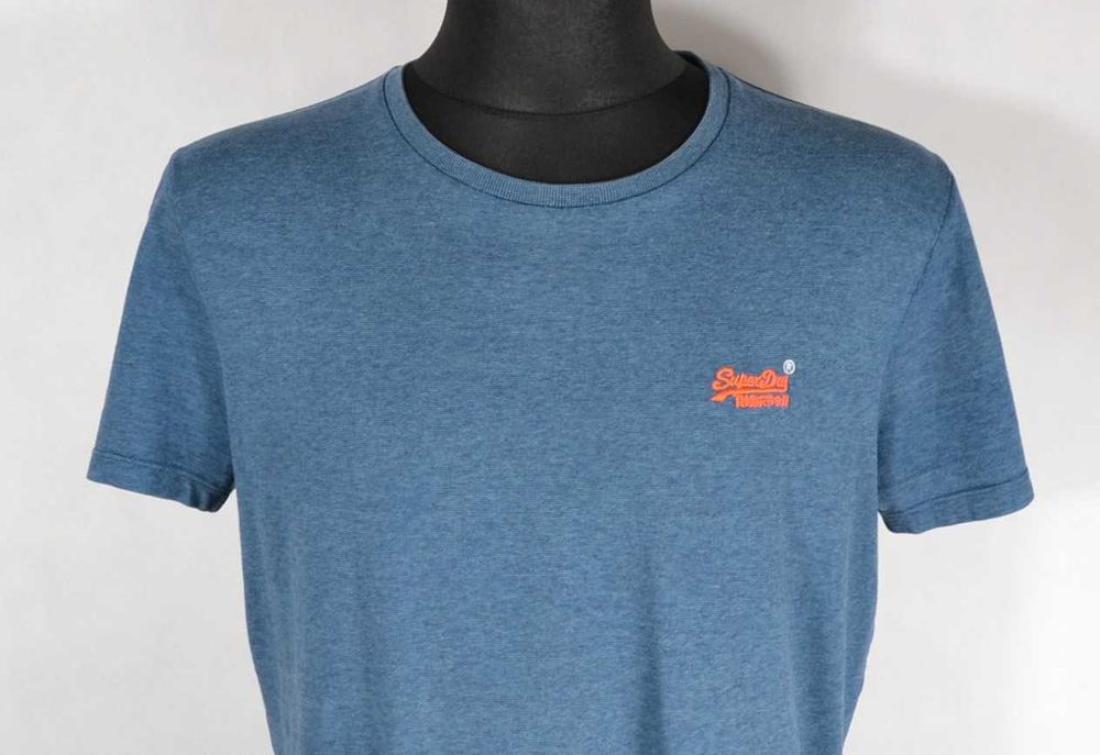 SuperDry Orange Label Koszulka Męska L Oryginalna Bawełna Super Stan