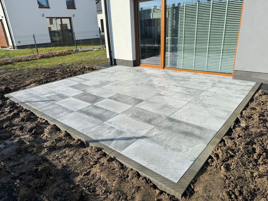 Ukladanie kostki, tarasów, geokrat, utwardzanie podłoża.