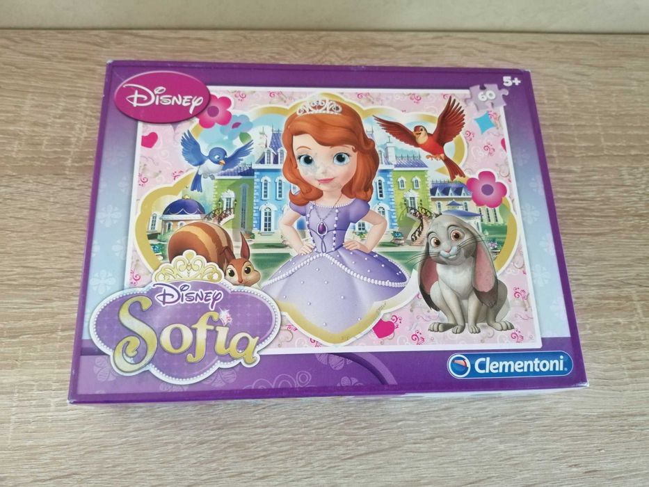 Puzzle księżniczka Zosia z płytą CD, Disney, Clementoni, 60 elementów