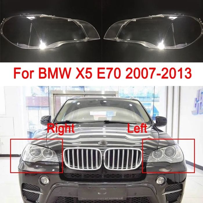 Vidro capa lente farol ótica bmw x5 E70