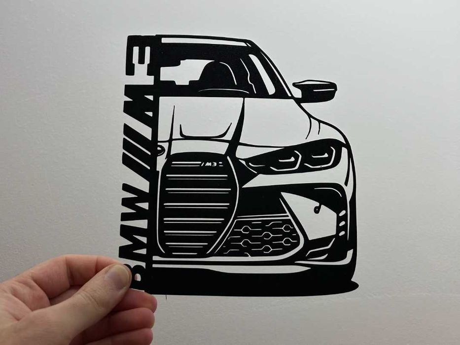 BMW M3 – Wall Art Minimalista em Impressão 3D