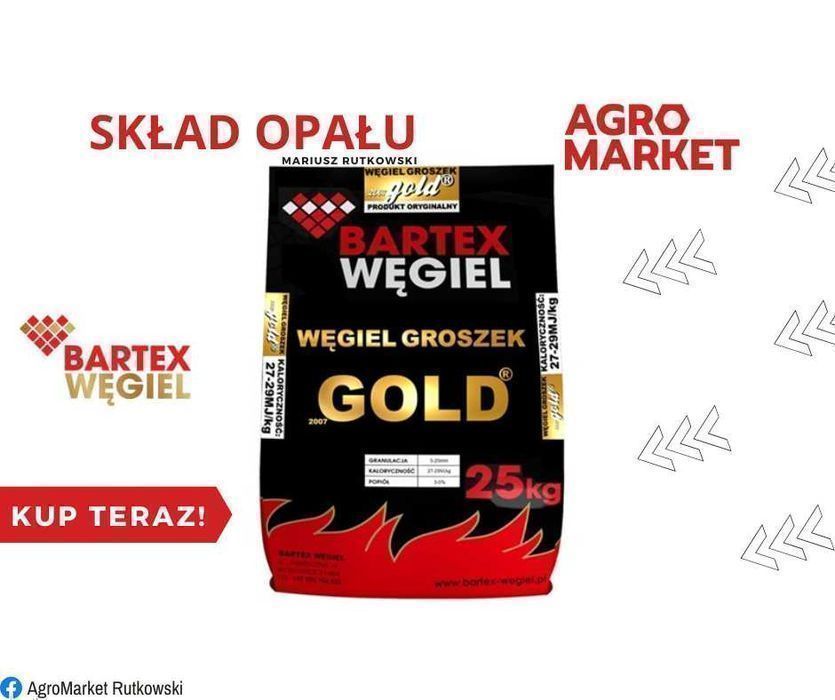 Węgiel GROSZEK Bartex GOLD 27-29 MJ/kg