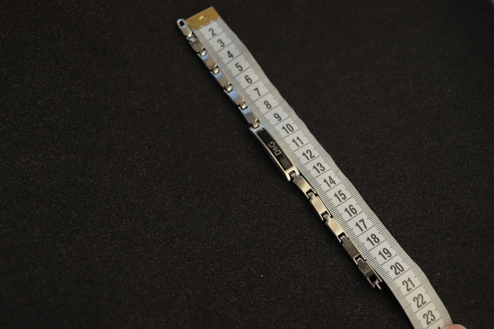 Срібний браслет D&G 925  21 см, чоловічий