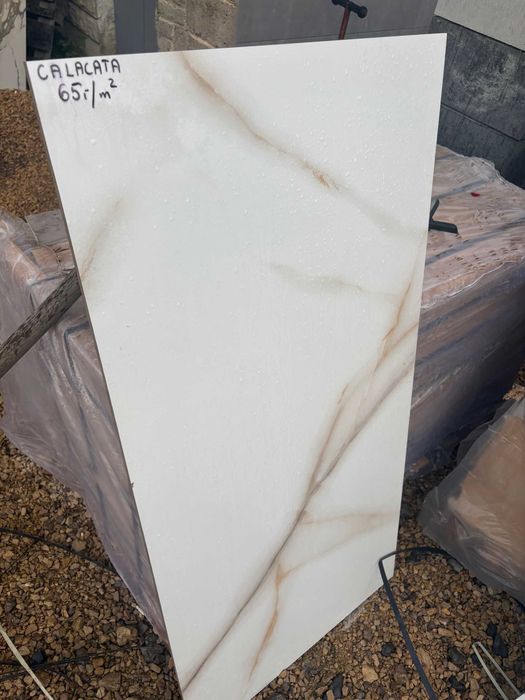 Płytki CALACATTA GOLD Ceramiczne Gres 60x120 Podłoga Ściana