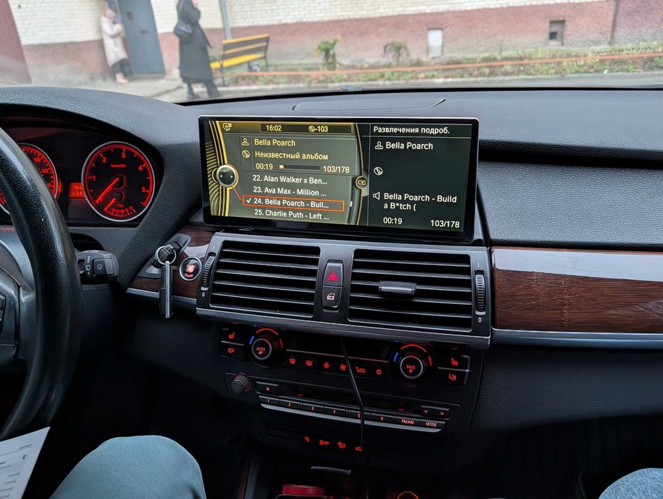 Магнітола 12.3" BMW X5 X6 E70 E71 2007-2013 Apple CarPlay Android Auto (СІС, ССС)