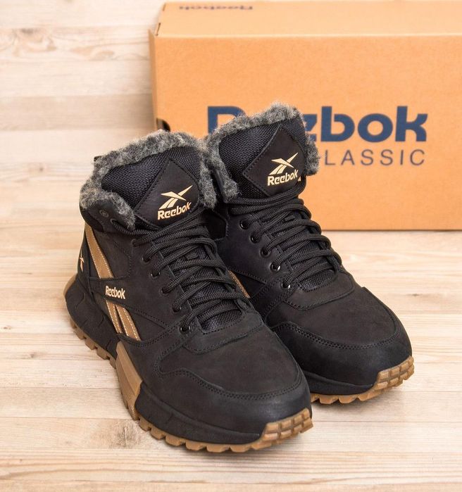 Новые зимние ботинки Reebok мужские кожаные