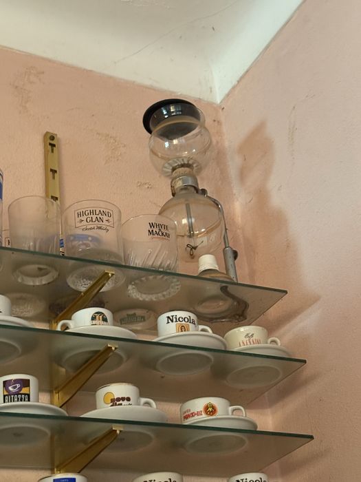 Máquina de café balão antiga