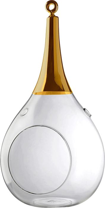 Latarnia SOMPEX Taura 12 x 23 cm żółta