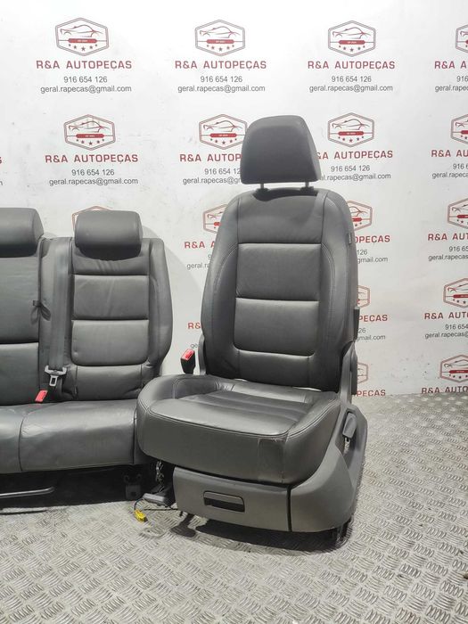 Conjunto Bancos Pele Elétricos VW Volkswagen Tiguan 5N MK1 2007 a 2016 Original