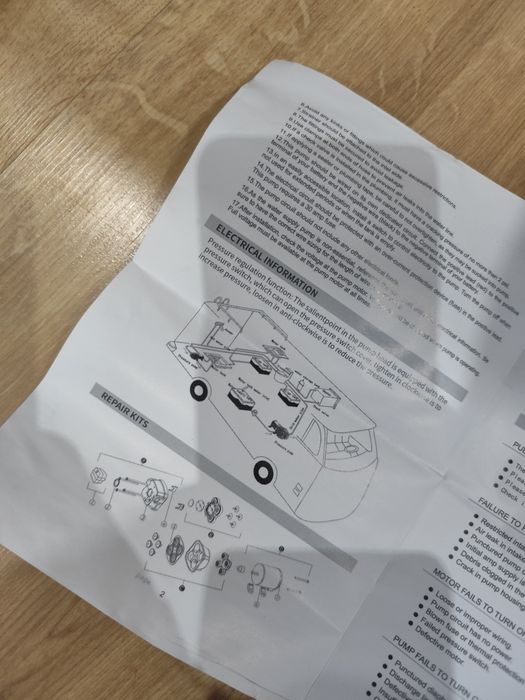 Pompa wody do kampera ciśnieniowa 12V 95W 12,5l/min
