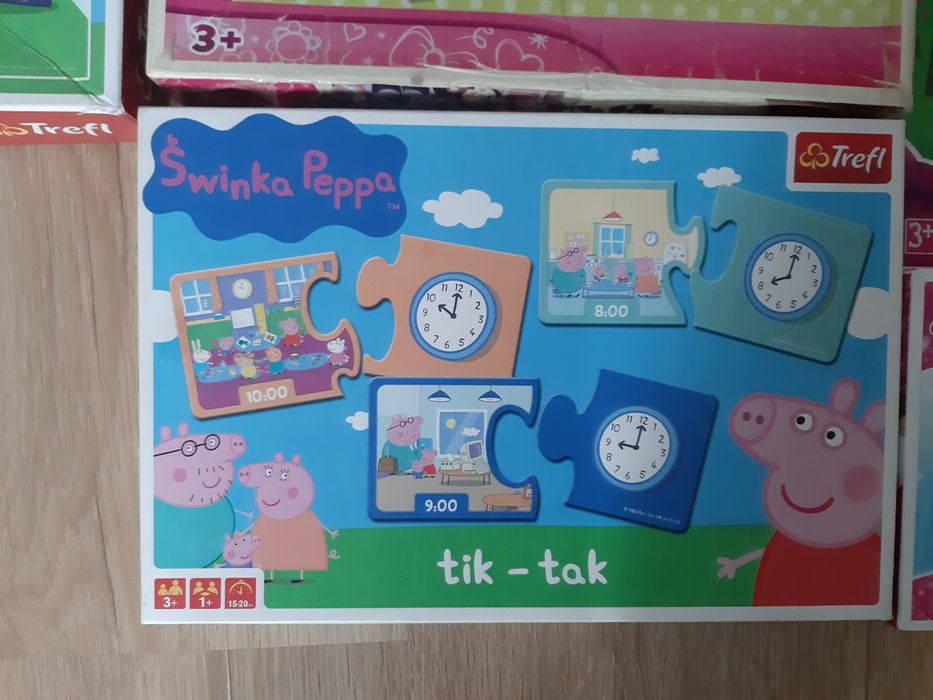 Zestaw puzzli Peppa, psi patrol, pony