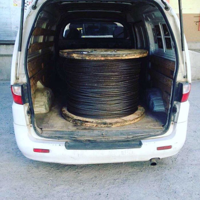 Канат стальной, трос для лебёдки, канат металевий, трос стальной