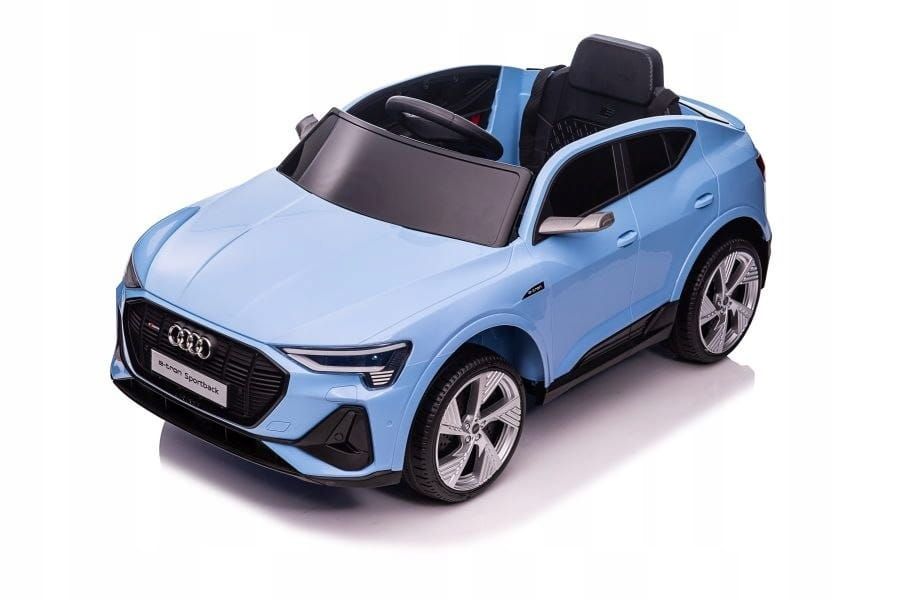Auto Na akumulator Audi E-Tron Niebieskie 4X4 Miękkie koła EVA Skóra