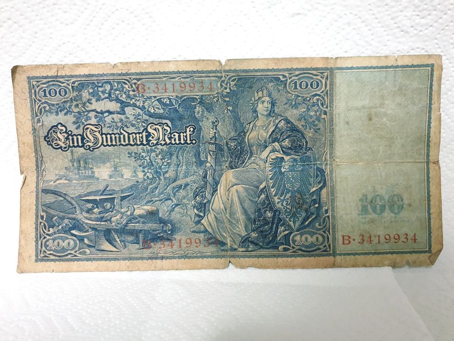 Vintage Reichsbank Banknote 100 Ein Hundert Mark from 1910 – Germany