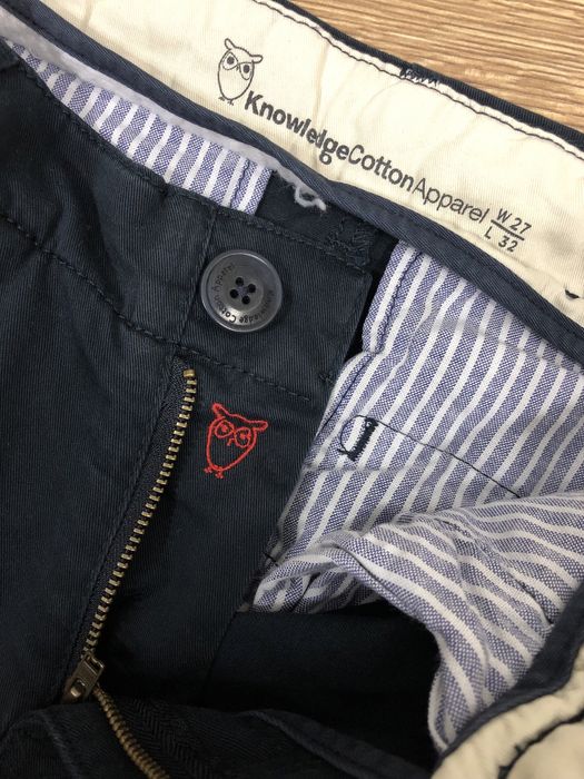 Knowledge Cotton Apparel roz. W27 L30 męskie spodnie chino