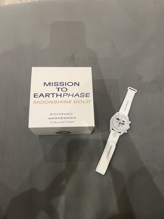 Relógio Omega x swatch mission to earthphase moongold