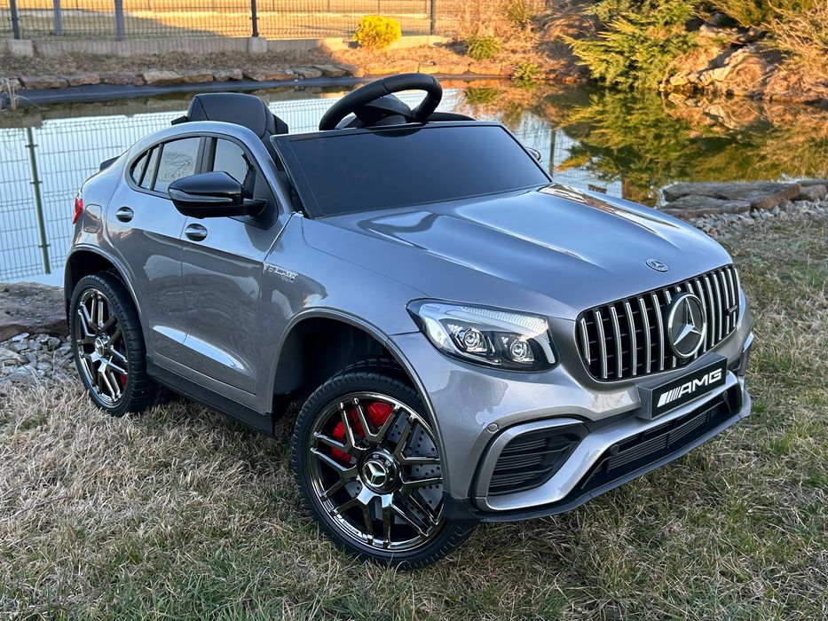 Auto na Akumulator Mercedes GLC 63 4x4 180 Watt Srebrny Lakier Tablice