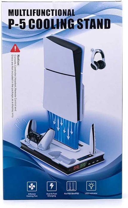 Suporte vertical ventiladores de refrigeração PS5/PS5 Slim
