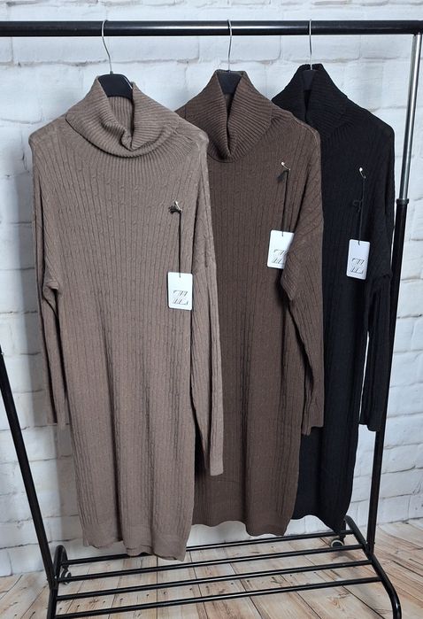 Sukienka dzianinka sweterkowa Golf