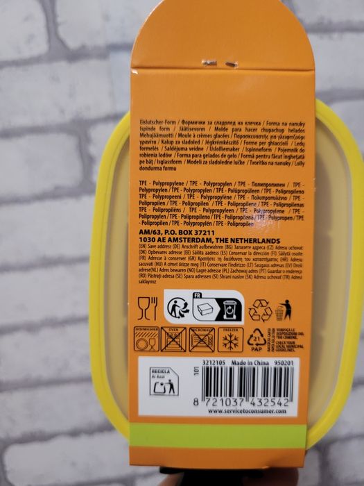 Zestaw w foremek do lodów w kształcie ananasa Ice lolly Maker