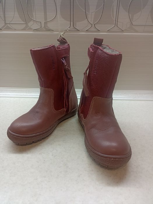 Чобітки черевички дитячі Португалія, шкіра, ботинки детские кожа 27р