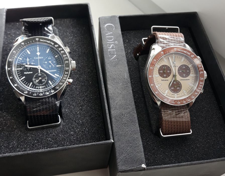 Zegarek Cadisen Speedmaster,Moonswatch, Nowy