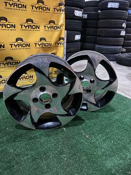 Титанові диски R14 4*100 6J ET33 DIA67 нові 2 штуки