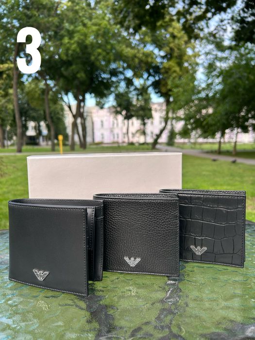 Гаманець Emporio Armani з натуральної шкіри