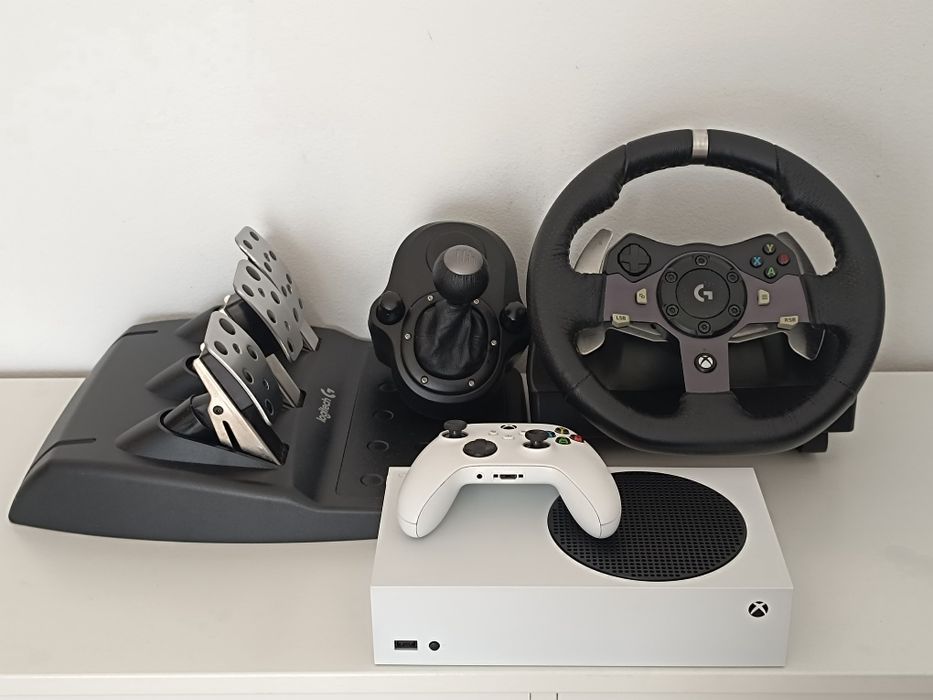 Xbox series S + logitech g920 com shifter