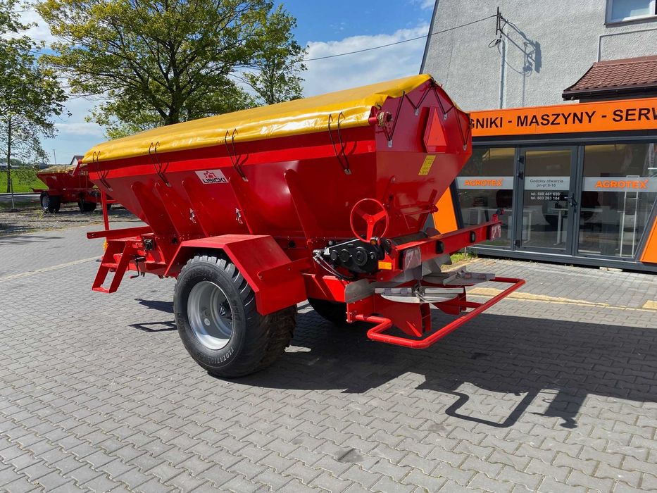 Rozsiewacz Nawozów Sypkich, Wapno, Nawóz. Taśmowy. 7T Lisicki Nowy!