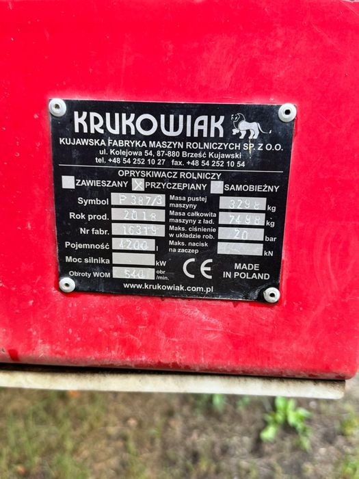 Opryskiwacz Goliat 4200l 24m Bravo 400 S nawigacja