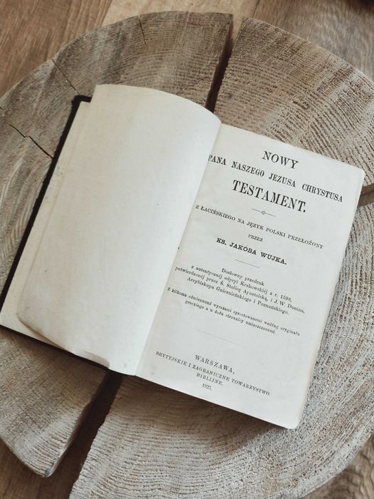 Nowy Testament - 1923 r. - ks.Wujek - Unikat