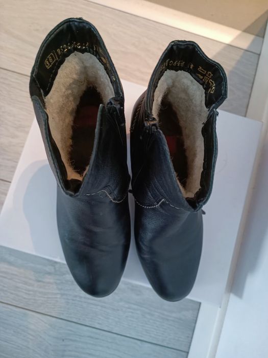 Wasak, botki zimowe, czarne, rozm 38