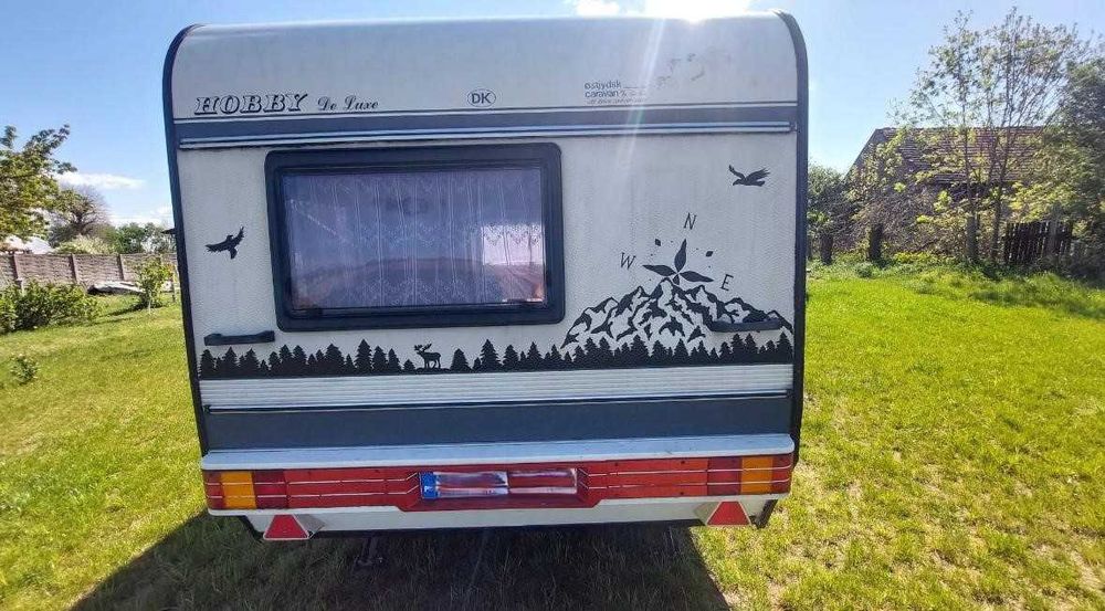 Przyczepa Kempingowa Hobby DeLuxe 420 Solar Przedsionek