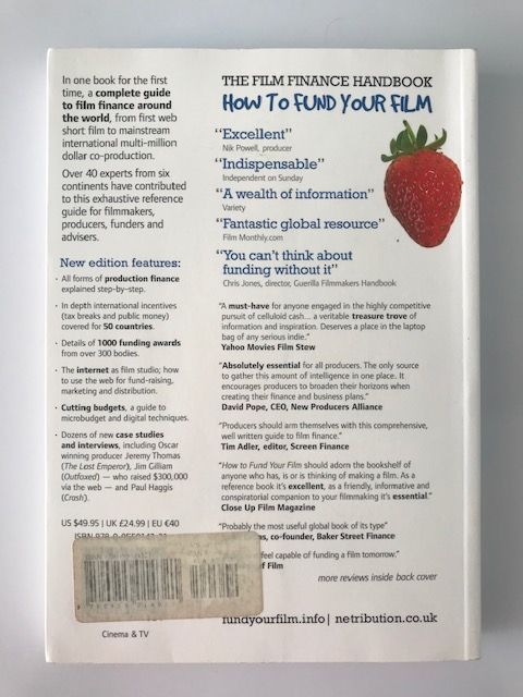 Livro The film finance handbook - Como financiar o seu filme (cinema)