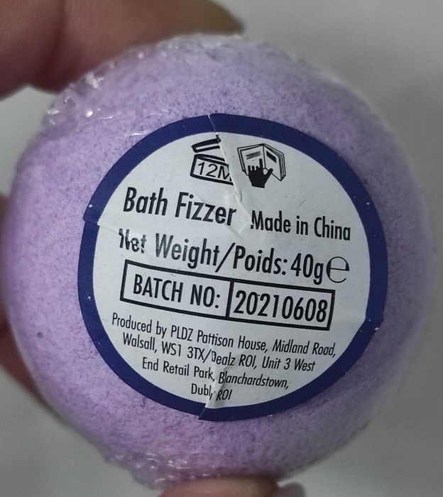 Bomba de Banho Lilás (Bath Fizzer) – Momento Relax