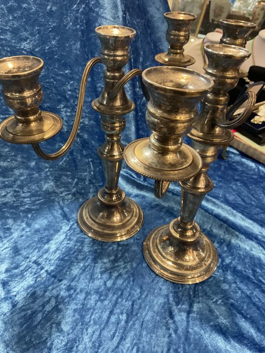Par candelabro 3 lumes ,discrição abaixo 30 cm