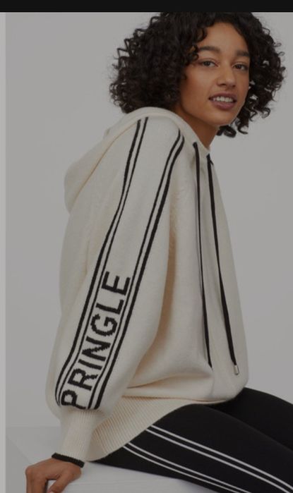 Sweter z kapturem marka Pringle of Scotland rozmiar L